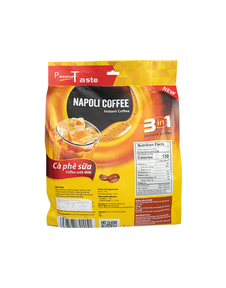 NAPOLI - 3 IN1 INSTANT COFFEE 50 sachet X 16g
