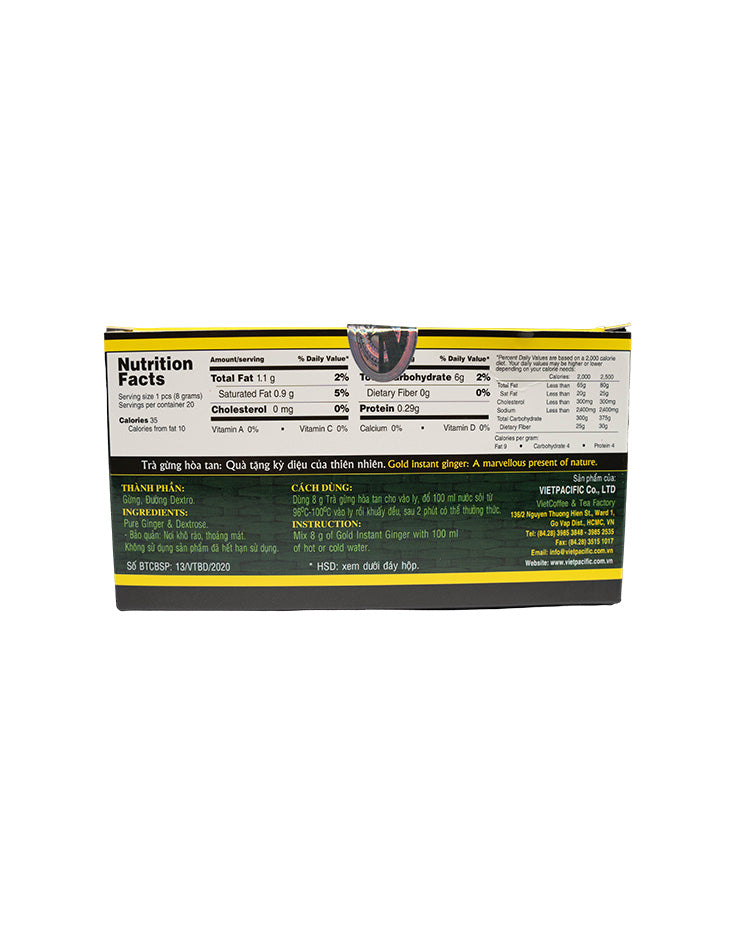 Gold Instant Ginger tea - 20 sachet