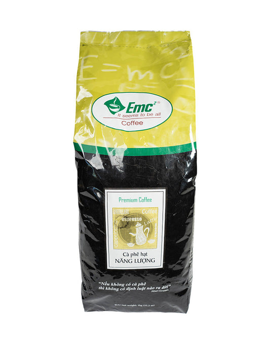 CAFÉ - EMC2 E100 ROBUSTA BEANS - CAPHE NANG LƯỢNG (1000gr)