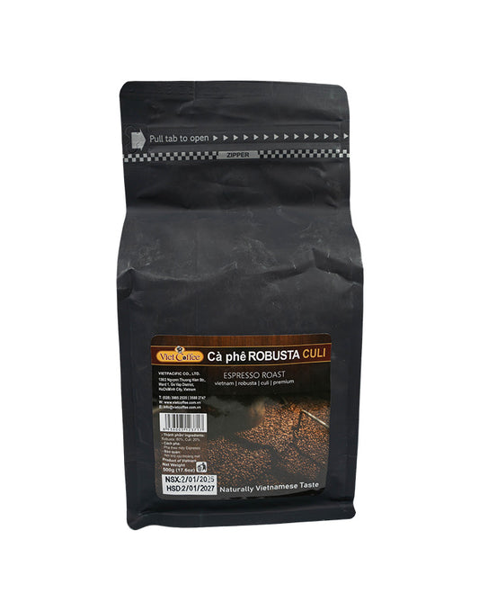Viet-Coffee- Robusta Culi Whole Bean 500g