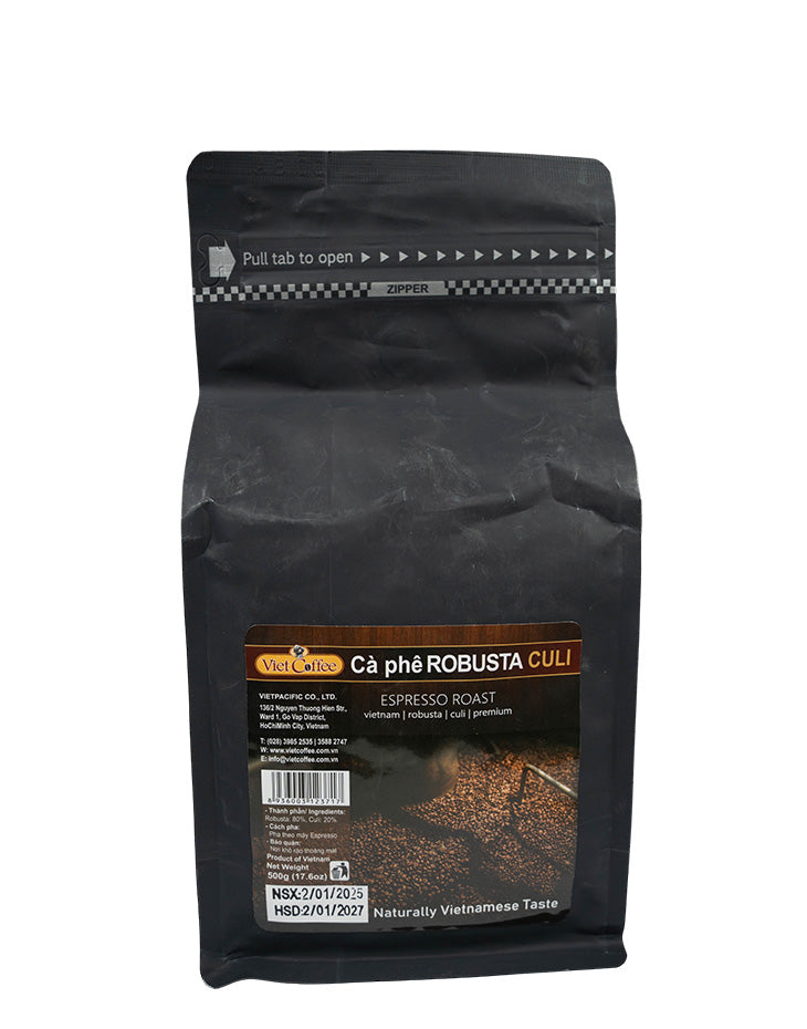 Viet-Coffee- Robusta Culi Whole Bean 500g