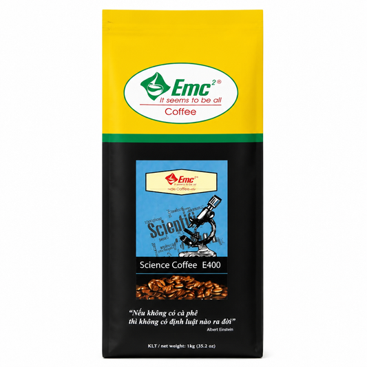 CAFÉ - EMC2 E400 ROBUSTA, CULI & MOKA CẦU ĐẤT BEANS (1000G)