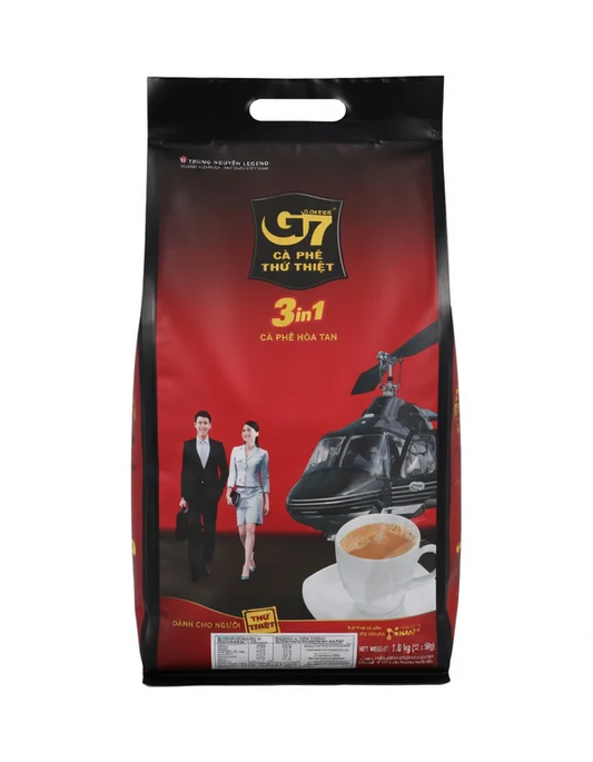 Trung Nguyen G7 3 in 1 Instant Coffee 100 Sachets - Authentic Vietnamese Coffee